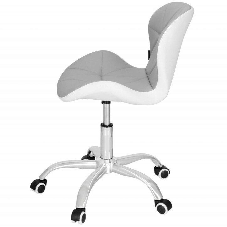 Kancelárska stolička ergonomická SPRINGOS HF0023 sivo-biela