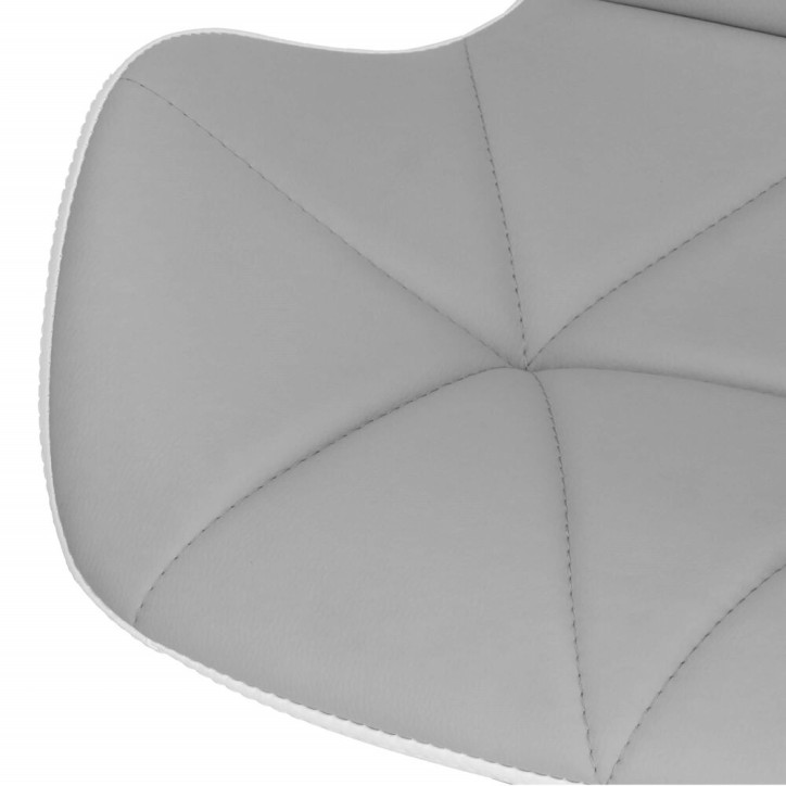 Kancelárska stolička ergonomická SPRINGOS HF0023 sivo-biela