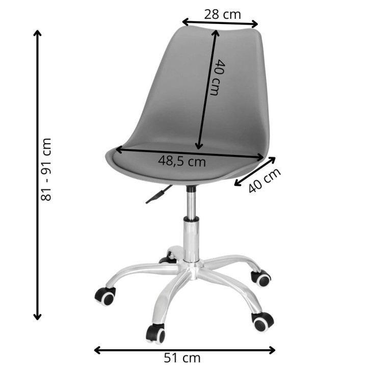 Kancelárska stolička ergonomická SPRINGOS HF0022 sivá