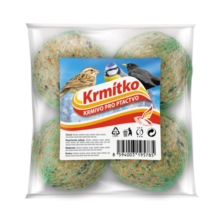 Lojové gule pre vtáčiky 4x 90 g