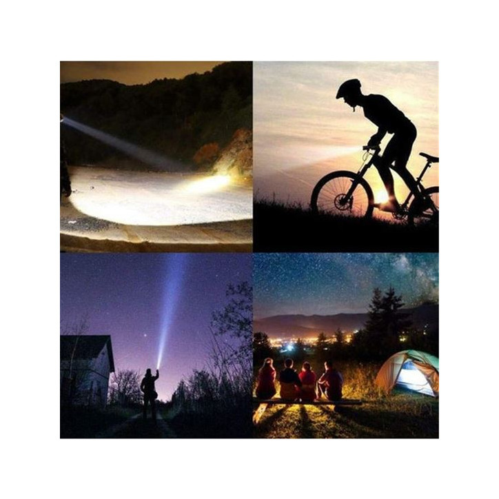 LED nabíjacie svietidlo s cyklo držiakom, 400 lm