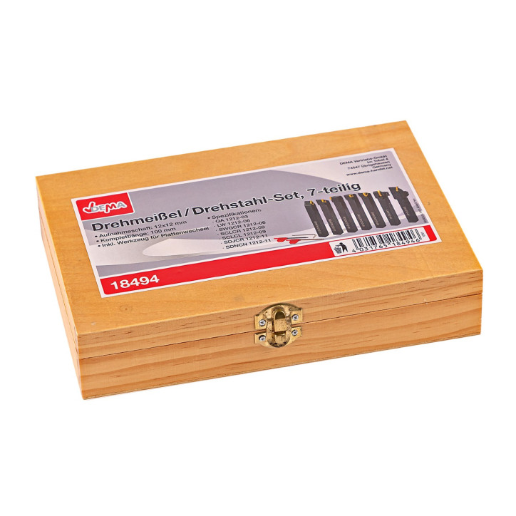 Sústružnícke nože na kov 12x12 mm, 7-dielna sada