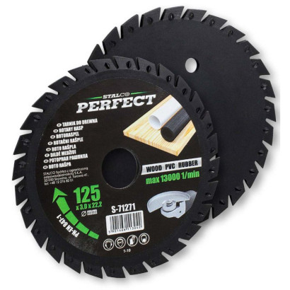 Pílový kotúč rašpľový zapustený pre uhlové brúsky 125x22,23 mm PERFECT