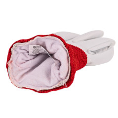 Zimné pracovné rukavice z kozej kože nappa s elastickým pásom, veľkosť 8