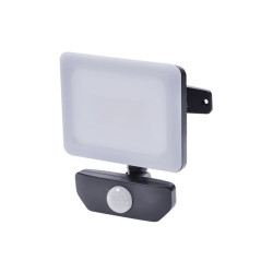 LED reflektor Quick 10 W so senzorom, čierny