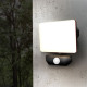 LED reflektor Quick 10 W so senzorom, čierny