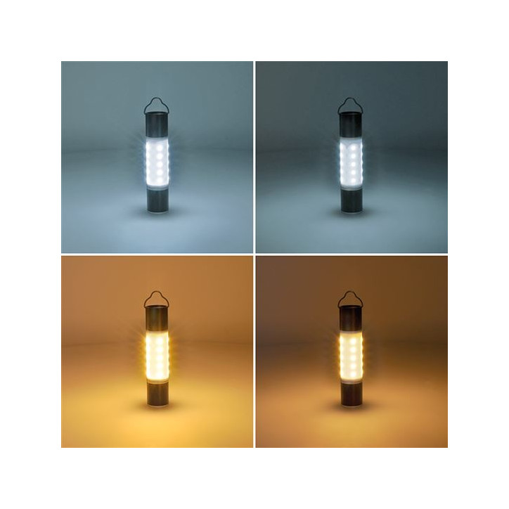 LED nabíjacie ručné svietidlo s kempingovou lucernou, 250 lm