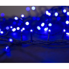 Vianočná reťaz modrá 10 m/100 LED Serpens, 8 funkcií, s adaptérom, IP44