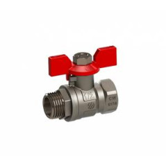 Guľový ventil 1"M/1"F motýľ PN30 Sena VA30