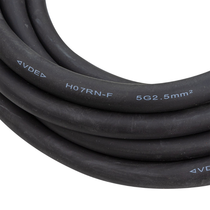 Predlžovací kábel IP44 H07RNF 16A 5x2,5mm2 25 m