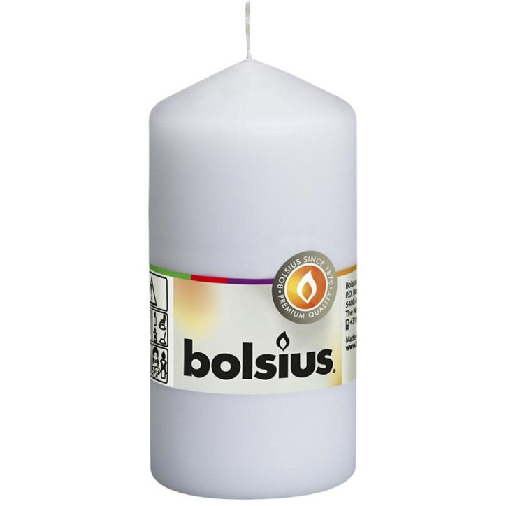 Sviečka Pillar valcová 60x120 mm, biela