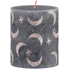 Sviečka valcová 68x80 mm, Silhouette Slate Blue