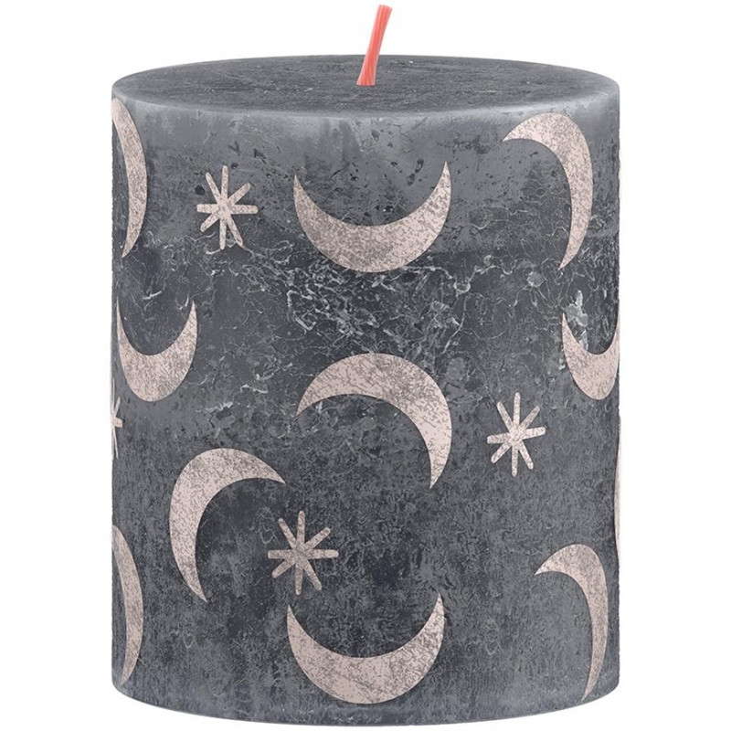 Sviečka valcová 68x80 mm, Silhouette Slate Blue