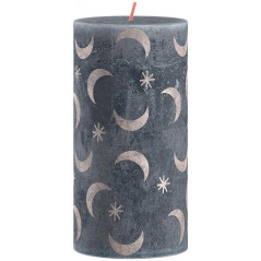 Sviečka valcová 68x130 mm, Silhouette Slate Blue