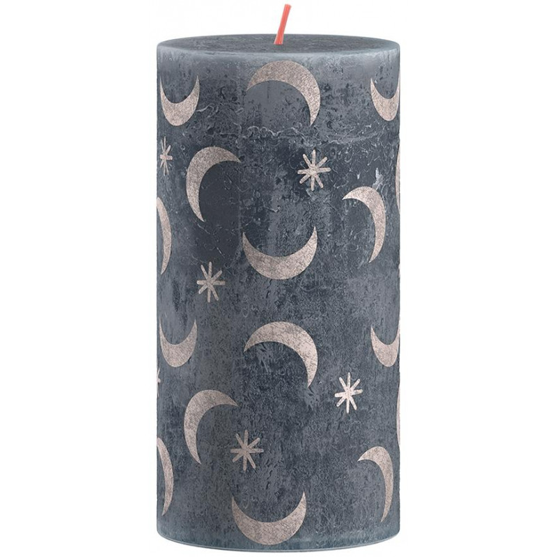 Sviečka valcová 68x130 mm, Silhouette Slate Blue