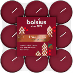 Čajové sviečky vonné True Glow Winter Spices, 18 ks