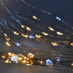 LED svetelný záves 1,2x1,5 m, 300 LED, časovač, 8 funkcií, 3xAA/USB