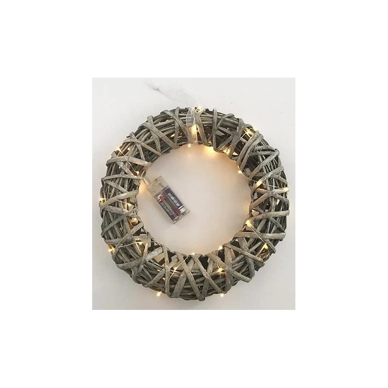Vianočný veniec 30x7 cm Wildeco 40 LED