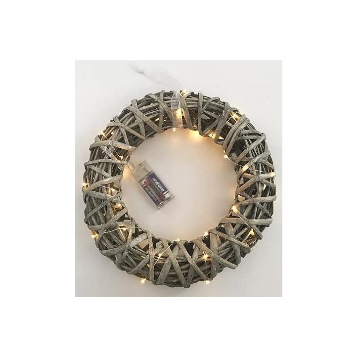 Vianočný veniec 30x7 cm Wildeco 40 LED