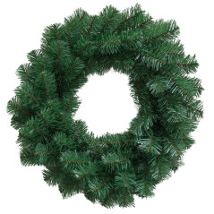 Zelený dekoračný veniec 45 cm, 70 vetiev