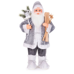 Vianočná dekorácia Santa s lyžami 60 cm
