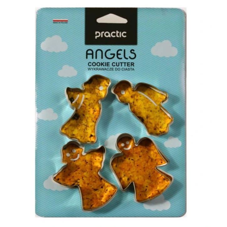 Vykrajovačky 7 cm, Anjeliky 4 ks