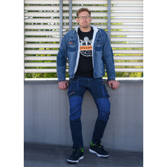 Pracovné nohavice so spevnenými kolenami DENIM, veľkosť S