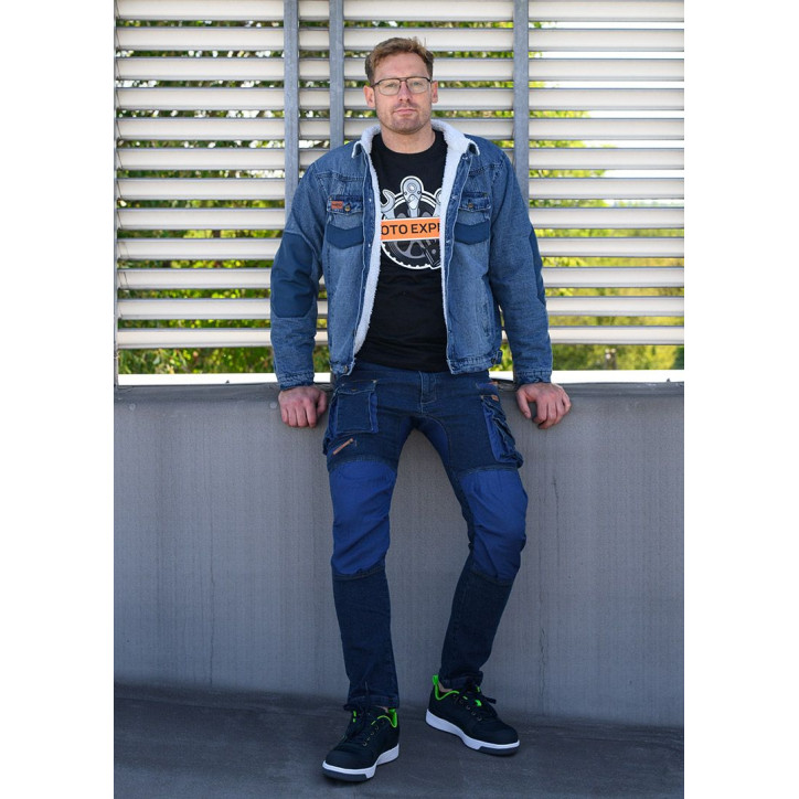 Pracovné nohavice so spevnenými kolenami DENIM, veľkosť S