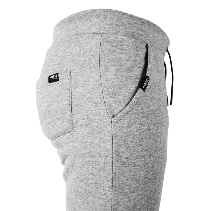 Tepláky COMFORT, sivý melír, veľkosť S