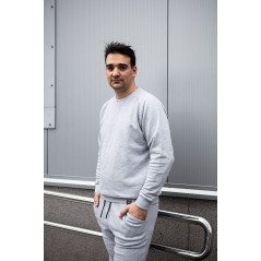 Mikina COMFORT, sivý melír, veľkosť S