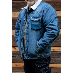 Zateplená džínsová bunda DENIM, veľkosť XL