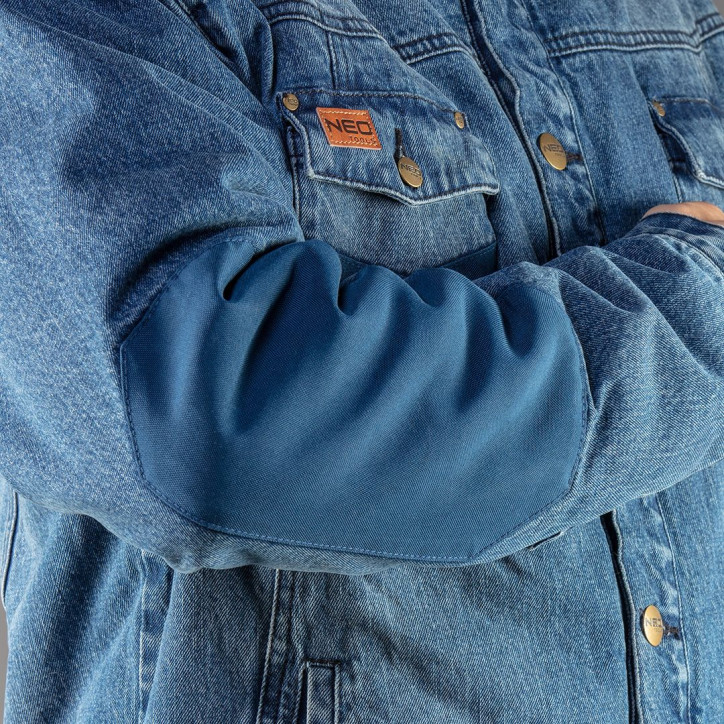 Zateplená džínsová bunda DENIM, veľkosť XXL