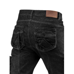 Pracovné nohavice s 5 vreckami DENIM čierne, veľkosť M