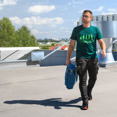 Pracovné nohavice s 5 vreckami DENIM čierne, veľkosť XXL