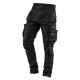 Pracovné nohavice s 5 vreckami DENIM čierne, veľkosť XXL