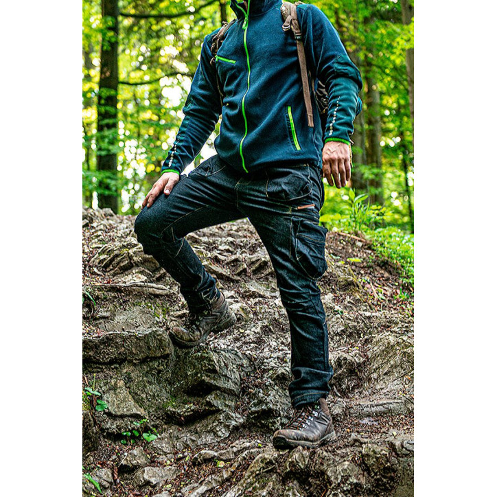 Prémiová pracovná mikina fleece, výstuhy z Cordury, veľkosť S