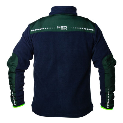 Prémiová pracovná mikina fleece, výstuhy z Cordury, veľkosť XXL