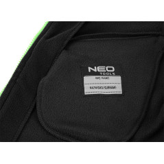 Prémiová pracovná mikina fleece, výstuhy z Cordury, čierna, veľkosť L