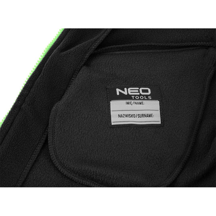 Prémiová pracovná mikina fleece, výstuhy z Cordury, čierna, veľkosť L