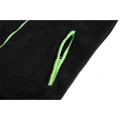 Prémiová pracovná mikina fleece, výstuhy z Cordury, čierna, veľkosť L
