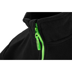 Prémiová pracovná mikina fleece, výstuhy z Cordury, čierna, veľkosť L