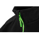 Prémiová pracovná mikina fleece, výstuhy z Cordury, čierna, veľkosť XXL