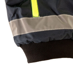 Zateplená pracovná bunda reflexná výstražná žltá, veľkosť XL
