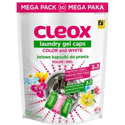 Gelové kapsule na pranie 3v1, 50 ks
