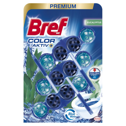 WC blok Bref Premium Color Aktiv+ 3x 50 g