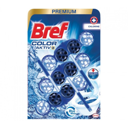 WC blok Bref Premium Color Aktiv+ 3x 50 g