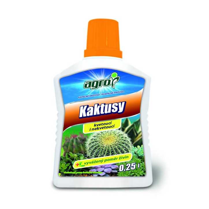 Kvapalné hnojivo na kaktusy a sukulenty 0,25 L Kvapalné hnojivo na kaktusy a sukulenty 0,25 L