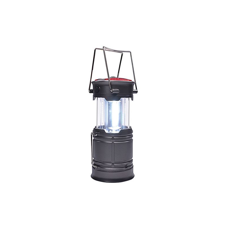 LED nabíjacie kempingové svietidlo s lucernou, 200 lm, sivé