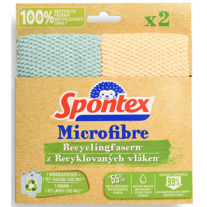 Mikrovláknové utierky z recyklovaných vlákien 30x30 cm, 2 ks