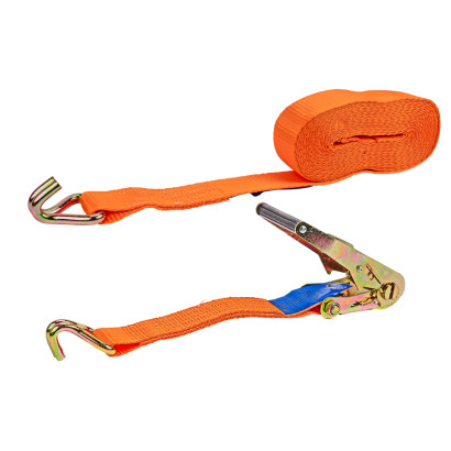 Upínací popruh s račňou a dvojitým hákom dvojdielny 8 m x 50 mm / 5 T